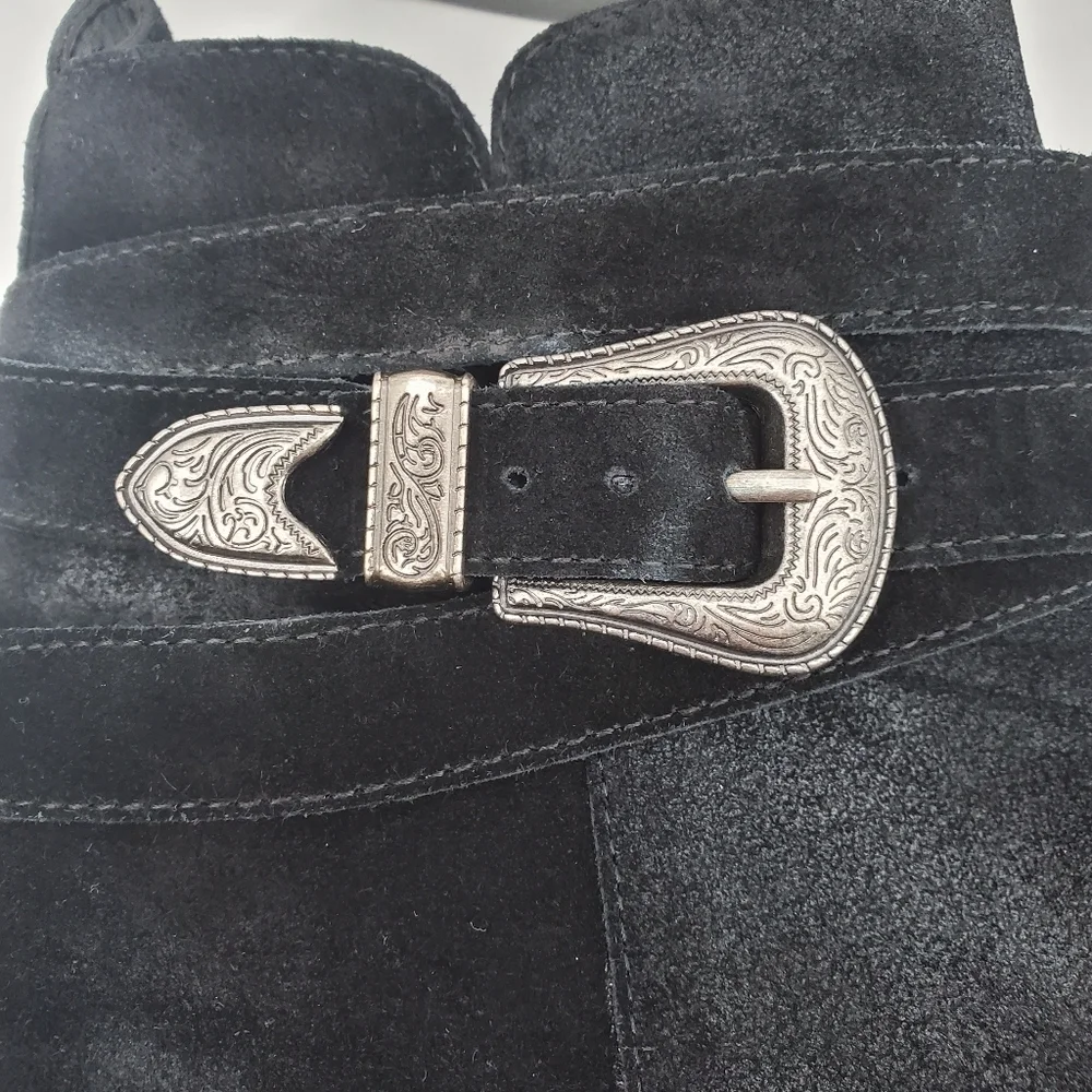 Marc Fisher black suede MLYandi bootie women's size 8 new